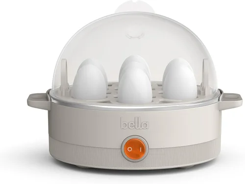 Miniatura 16 de Olla de huevos BELLA, hervidor rápido y escalfador, preparación de comidas esencial, tamaño familiar: prepara hasta 7 huevos grandes hervidos, tapa