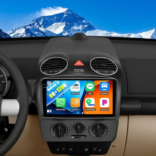 Miniatura 9 de 8 Core Qualcomm Android Car Stereo para Beetle 2004-2010 Pantalla táctil de 9 pulgadas con CarPlay Android Auto 4G+64G Ventilador de enfriamiento