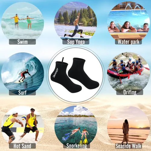 Miniatura 5 de nitescuba - Calcetines de neopreno de 2.5 mm para buceo libre, calcetines térmicos para agua, calcetines para aletas para esnórquel, surf, natación