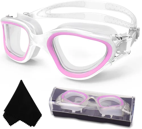 Miniatura 18 de WIN.MAX - Goggles de natación polarizados, antivaho, antirrayos ultravioleta, sin filtraciones y con visión clara para hombres, mujeres, adultos
