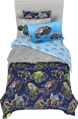Miniatura 41 de Franco - Juego de ropa de cama para niños, edredón y sábanas supersuaves con funda de almohada, 5 piezas, tamaño individual, Jurassic World, 6A1348
