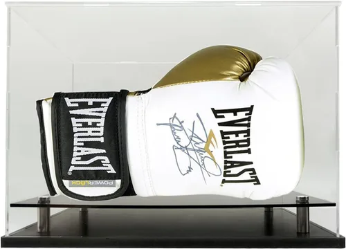 Miniatura 7 de Vitrina transparente para guantes de boxeo, estuche de exhibición de guantes de béisbol acrílicos de autoensamblaje para tamaño completo, vitrina