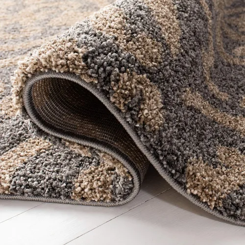 Miniatura 5 de Safavieh Florida Shag Collection SG462-1113 Alfombra afelpada de pasillo, crema y beige., Polipropileno, Crema / Beige