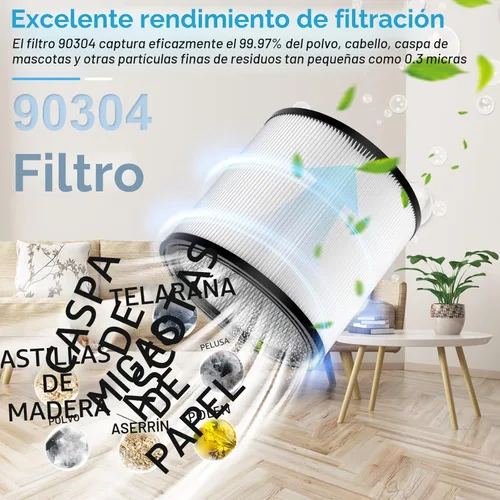 Miniatura 4 de Filtro de repuesto para Shop-Vac 90350, 90304, 90333 que se adapta a la mayoría de aspiradoras para agua y polvo de 19 litros y más. Blanco 1 pieza