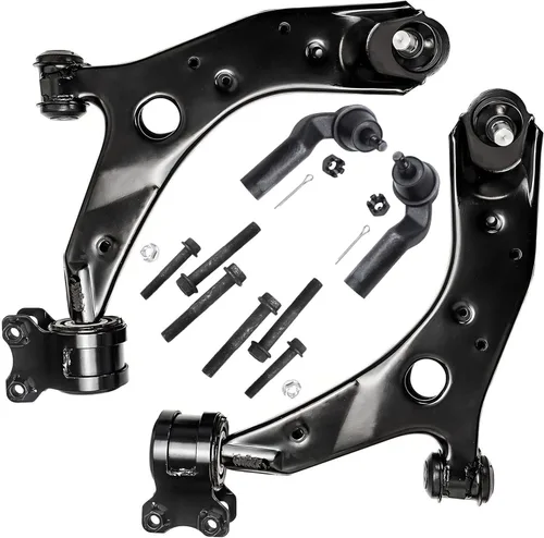 Miniatura 122 de Detroit Axle - Brazos de control superiores traseros para Chrysler 300 Dodge Challenger Charger Magnum, reemplazo del conjunto de brazos de control
