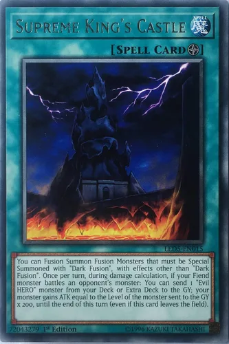 Yu-Gi-Oh! - Castillo del Rey Supremo - LED5-EN015 - Raro - 1ª Edición - Duelistas legendarios: Destino inmortal