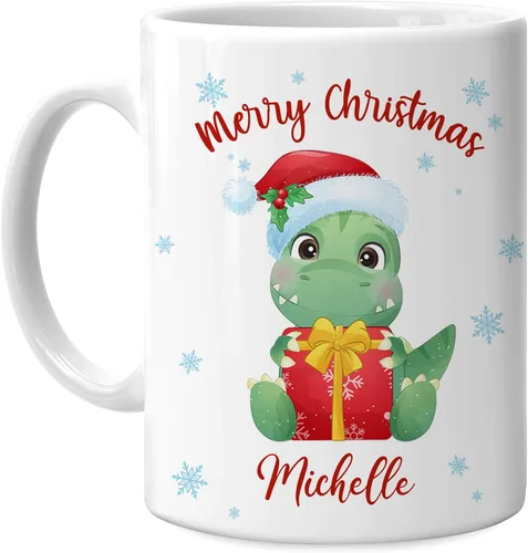 Miniatura 6 de Hyturtle Regalos personalizados para amantes de los osos – Taza de café de cerámica con nombre personalizado de oso con sombrero de Papá Noel