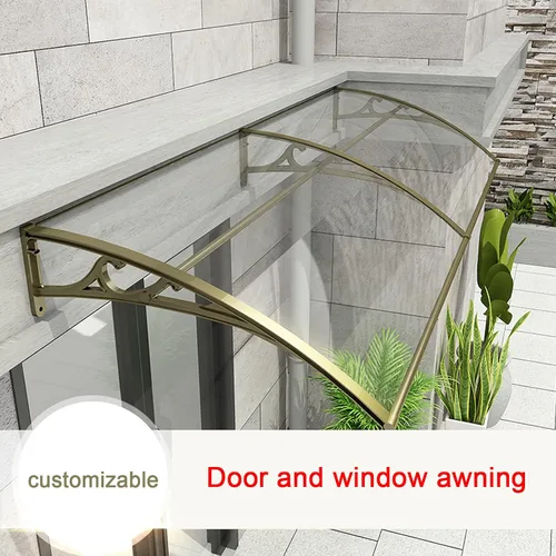 Miniatura 2 de Toldos transparentes para puerta de mute, toldo para puerta de exterior, patio de jardín, cubierta de policarbonato para puerta, protección contra