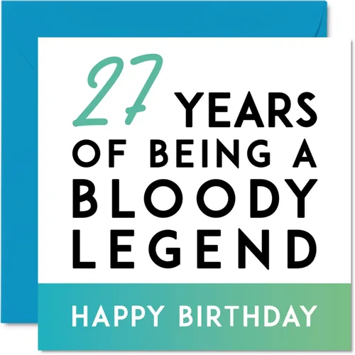 Miniatura 14 de Divertida tarjeta de cumpleaños número 19 para hombres y mujeres – Being A Legend – Tarjeta de feliz cumpleaños del diecinueve diecinueve para él