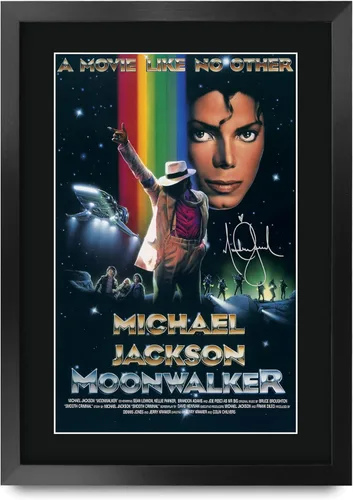 Miniatura 5 de HWC Trading Colección Michael Jackson 16 x 12 pulgadas Regalos Imagen impresa autografiada para fanáticos de recuerdos de música - 16" x 12