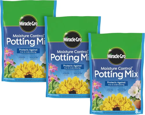 Miniatura 11 de Miracle-Gro Mezcla para macetas con control de humedad, para plantas en contenedor, protege contra el riego excesivo y insuficiente, 8 cuartos