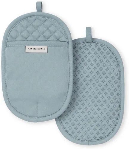 Miniatura 12 de KitchenAid Juego de 2 agarraderas Asteroid, aguamarina, 6.5"x10" Aqua Sky