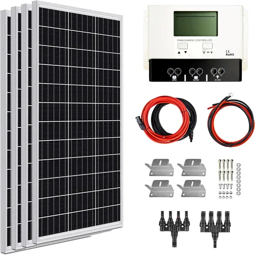 Miniatura 15 de ExpertPower Kit de panel solar de 400 W y 12 V Paneles solares mono-rígidos de 400 W, controlador de carga solar MPPT de 30 A RV, remolque