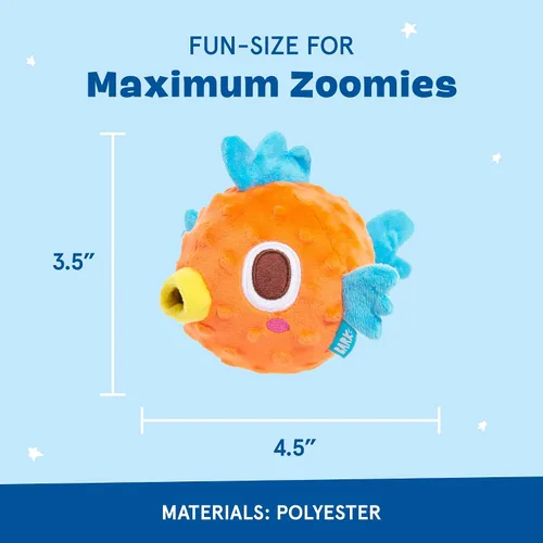 Miniatura 2 de Barkbox Air Head Juguete para Perros – Juguete de Peluche Rip & Reveal con Pelota Chirriante Espinosa Oculta, Crujido Loco y Relleno Suave – Juego