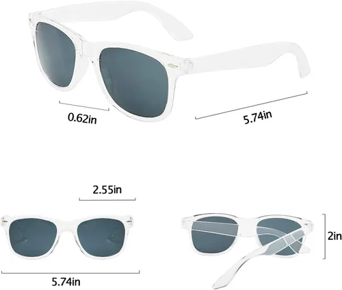 Miniatura 149 de Suministros para regalos de fiesta de colores neón Paquete de 8 gafas de sol unisex