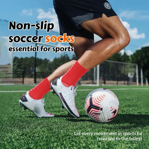 Miniatura 6 de wonhag Calcetines de fútbol para hombre antideslizantes 134 pares de almohadillas antideslizantes para fútbol, baloncesto, deportes con pinzas