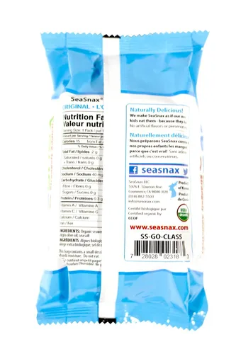 Miniatura 2 de SeaSnax Paquetes Grab and Go de algas tostadas, 0.18 onzas (paquete de 12)