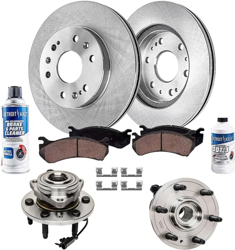 Miniatura 119 de Detroit Axle - Kit de extremo delantero RWD para Chrysler 300 Dodge Challenger Charger Upper Lower Control Arms rótulas de rodamiento de rueda Bujes