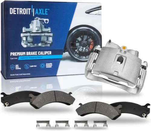 Miniatura 142 de Detroit Axle - Pastillas de Freno Traseras de Cerámica Izquierda Reemplazo de Pinza para Silverado Sierra Suburban 1500 Tahoe Yukon Escalade ESV EXT