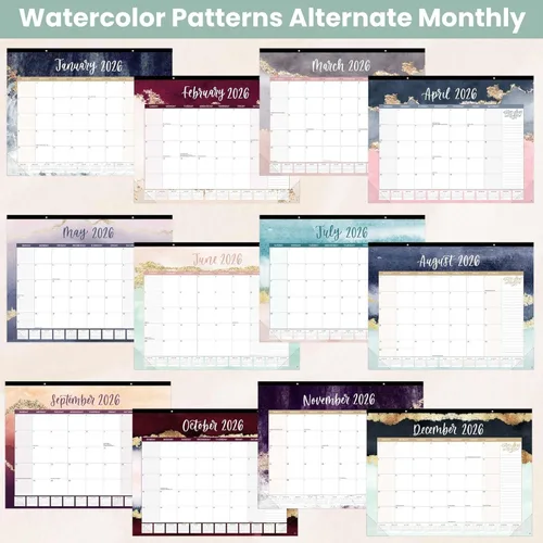 Miniatura 4 de bloom daily planners Calendario de escritorio 2026, calendario de pared grande de enero a diciembre, 21 x 16 pulgadas, planificador mensual colgante