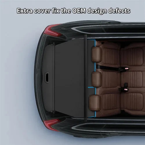 Miniatura 6 de Cubierta de carga retráctil compatible con Jeep Grand Cherokee 2011-2021, cubierta de seguridad Tonneau para Grand Cherokee WK 2022, pantalla