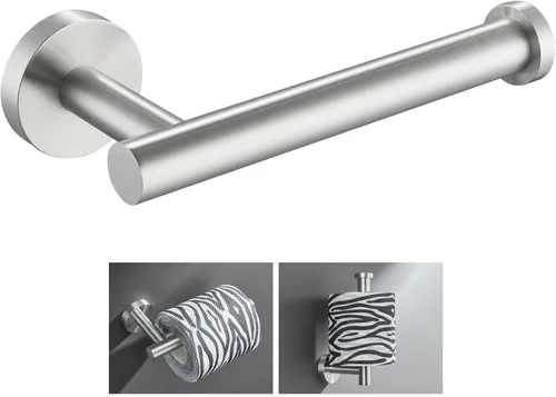 Angle Simple SUS304 - Soporte de papel higiénico de acero inoxidable para baño, soporte de pared para papel higiénico Níquel cepillado