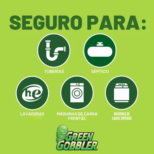 Miniatura 6 de Green Gobbler Premium - Limpiador y desodorizante para lavadora en tabletas con tecnología de limpieza de tuberías, desagües y mangueras Para