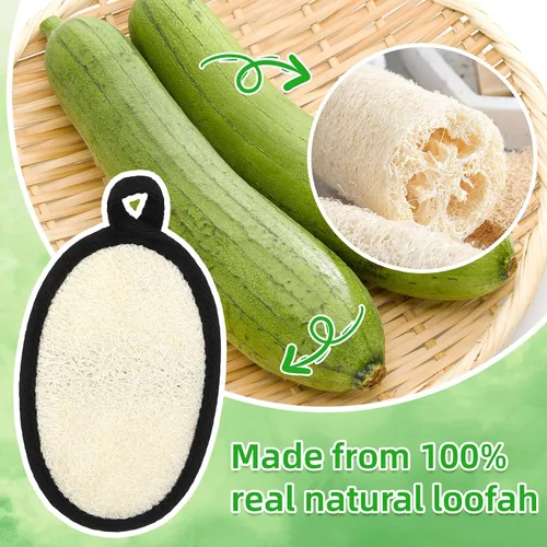 Miniatura 4 de Boao Paquete de 24 esponjas de lufa a granel para exfoliación facial, baño, ducha, mini almohadillas de esponja, cepillo natural para hombres