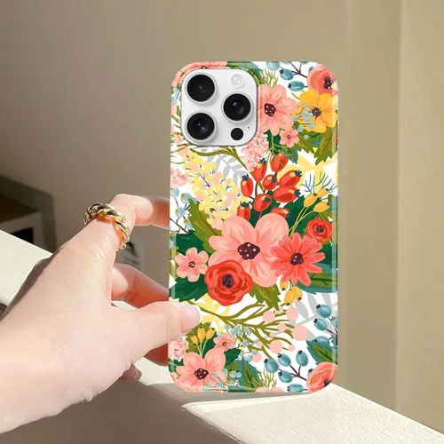 Miniatura 8 de J.west Funda para iPhone 14 Pro Max de 6.7 pulgadas, diseño moderno de ramo de flores botánicas con estampado de flores botánicas de jardín
