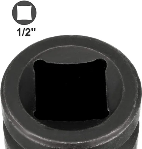 Miniatura 4 de uxcell Reductor de enchufe de impacto de 1/2" (hembra) x 3/8" (macho) para uso con llaves de impacto de aire, barras rompedoras, trinquetes, acero
