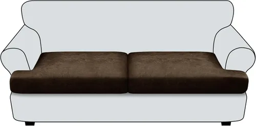 Miniatura 67 de Funda de cojín para sofá con aspecto de cuero, 1 unidad, elástica, para sala de estar, funda de cojín individual para sofá, protector de asiento