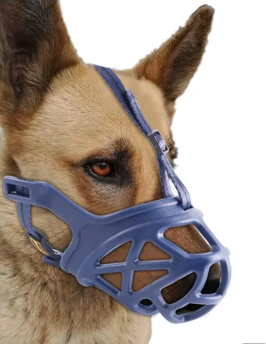Miniatura 13 de Mayerzon Bozal para perro, bozales de cesta transpirables para perros pequeños, medianos, grandes y extra-grandes agresivos Beagle Pastor Alemán
