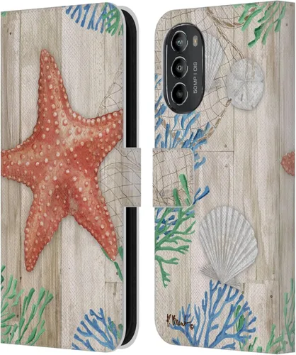 Miniatura 19 de Head Case Designs Officially Licensed Paul Brent Agate Mermaid Coastal Leather Book Wallet Case Cover Compatible with Motorola Moto G82 5G