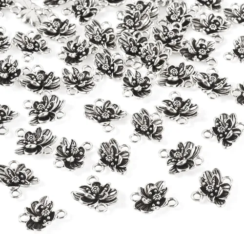 Miniatura 15 de Craftdady Colgantes de aleación de plata antigua estilo tibetano, bonitos dijes colgantes de metal, colgantes de animales vintage, dijes colgantes