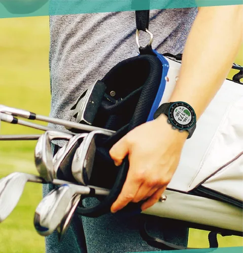 Miniatura 8 de CANMORE TW411 Reloj GPS de golf con rastreador de fitness, más de 41,000 cursos mundiales precargados gratuitos, chip IC mejorado, naranja
