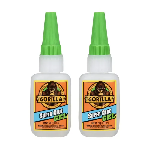 Miniatura 8 de Gorilla Super Glue Gel, pegamento transparente, 20 gramos (paquete de 1) - Todo propósito y configuración rápida para proyectos y reparaciones