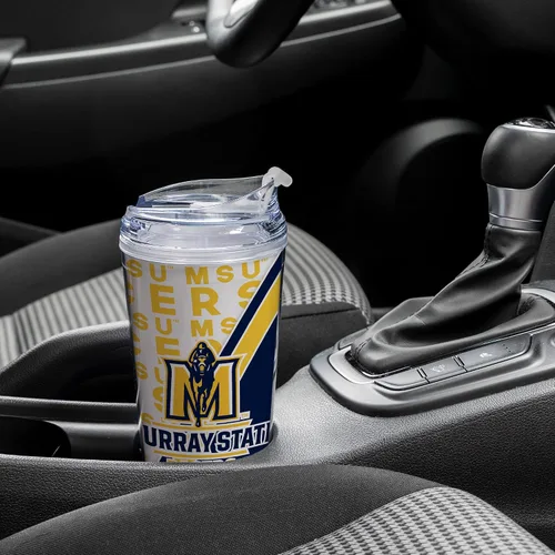 Miniatura 4 de Rico Industries Taza acrílica NCAA estándar de 24 onzas con tapa con bisagra, taza de doble pared oficialmente licenciada con pajita