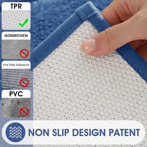Miniatura 6 de IM HOME Bathroom Rugs, Ultra Soft Plush Fluffy Microfiber Absorbent Bath Mat, Non-Slip Backing, Machine Washable Bath Mats for Bathroom Floor, Tub