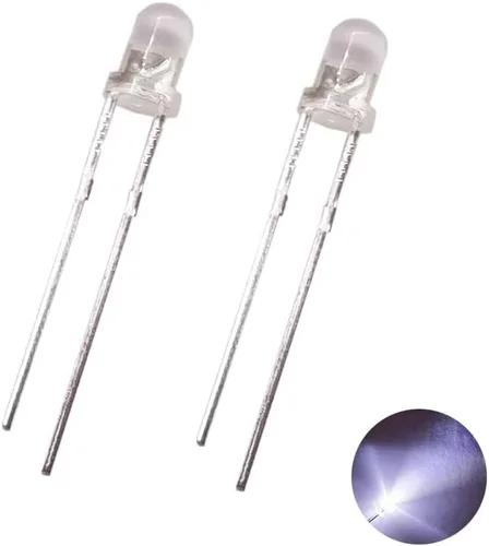 Miniatura 7 de F3 Ultra brillante 3MM agua redonda verde claro/amarillo/azul/blanco/rojo/UV 395nm LED luz diodo emisor (rojo 100pcs)