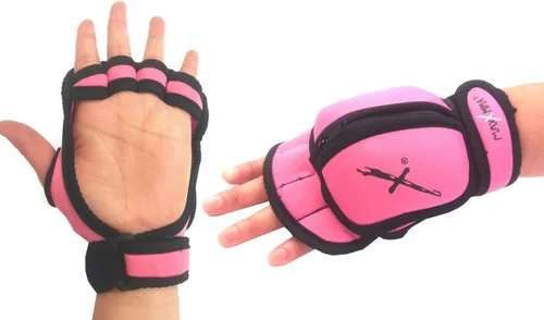 Miniatura 3 de MaxxMMA Guantes con peso ajustables, juego de 2 libras, peso extraíble (2 x 0.5 libras cada guante) para esculpir MMA Kickboxing, cardio, aeróbicos