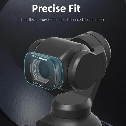 Miniatura 4 de REYGEAK Lente gran angular OSMO Pocket 3, lente gran angular multicapa para DJI Pocket 3 Accesorios Protección Acción Cámara Lente