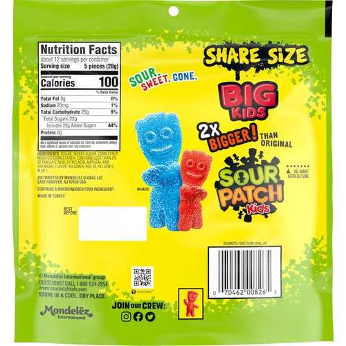 Miniatura 12 de SOUR PATCH KIDS Big Kids Soft & Chewy Candy, tamaño compartido, 12 onzas