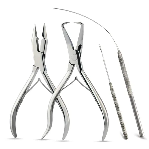 Miniatura 9 de Kit profesional de herramientas de extensión de cabello (plata)