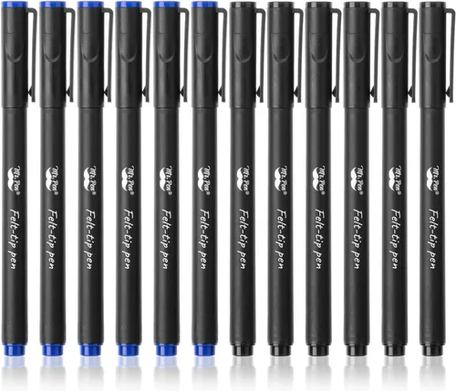 Miniatura 8 de Mr. Pen - Bolígrafos de punta de fieltro negra, punta fina, paquete de 6, secado rápido, sin manchas, bolígrafos de diario bíblico que no se