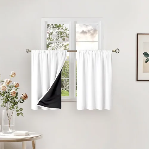 Miniatura 13 de BGment - Cortinas opacas para sala de estar de 63 pulgadas de largo, juego de 2 paneles, cortinas para oscurecer toda la habitación, cortinas