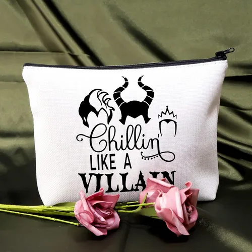 Miniatura 5 de BDPWSS Malvado Females Regalo Villano Amante Bolsa de maquillaje Chillin' Like a Villain Gift Evil Group Gift Bad Witches Cosmetic Bag