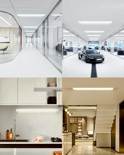 Miniatura 7 de Sararoom lámpara LED para tienda de 2 pies, tubo de 20 W, 2400 lm, 4000 K blanco neutro, luz de techo de 60 cm 23.6 pulgadas para garaje, armario