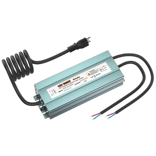 Miniatura 7 de Transformador LED impermeable IP67 de 12 V 60 W, fuente de alimentación de bajo voltaje con enchufe de 3 clavijas para cualquier luz LED al aire