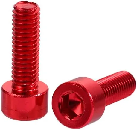 Miniatura 10 de 2 unids/set bicicleta titular tornillo hervidor rack tornillo aleación aluminio M5x15mm botella agua jaula pernos para bicicleta MTB bicicleta