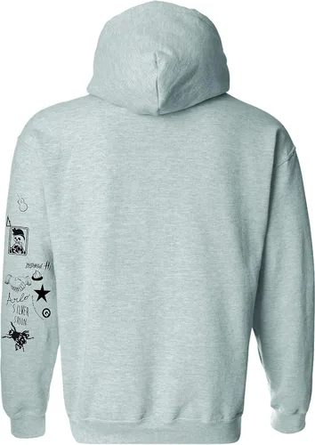 Miniatura 2 de Allntrends Sudadera con capucha para adultos, Harry Tattoos Cool Top con capucha
